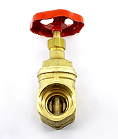 Задвижка латунная D=1-100 мм,Вид: клиновый, Привод: ручной, Присоединение: резьбовое,муфтовое