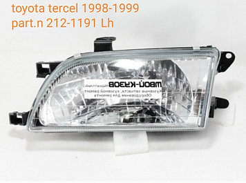 Toyota Tercel 4DR 1998 г. Фара левая (Head lamp 212-1191 L-LD lh)