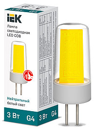 Лампа LED COB капсула 3Вт 230В 4000К керамика G4 ИЭК
