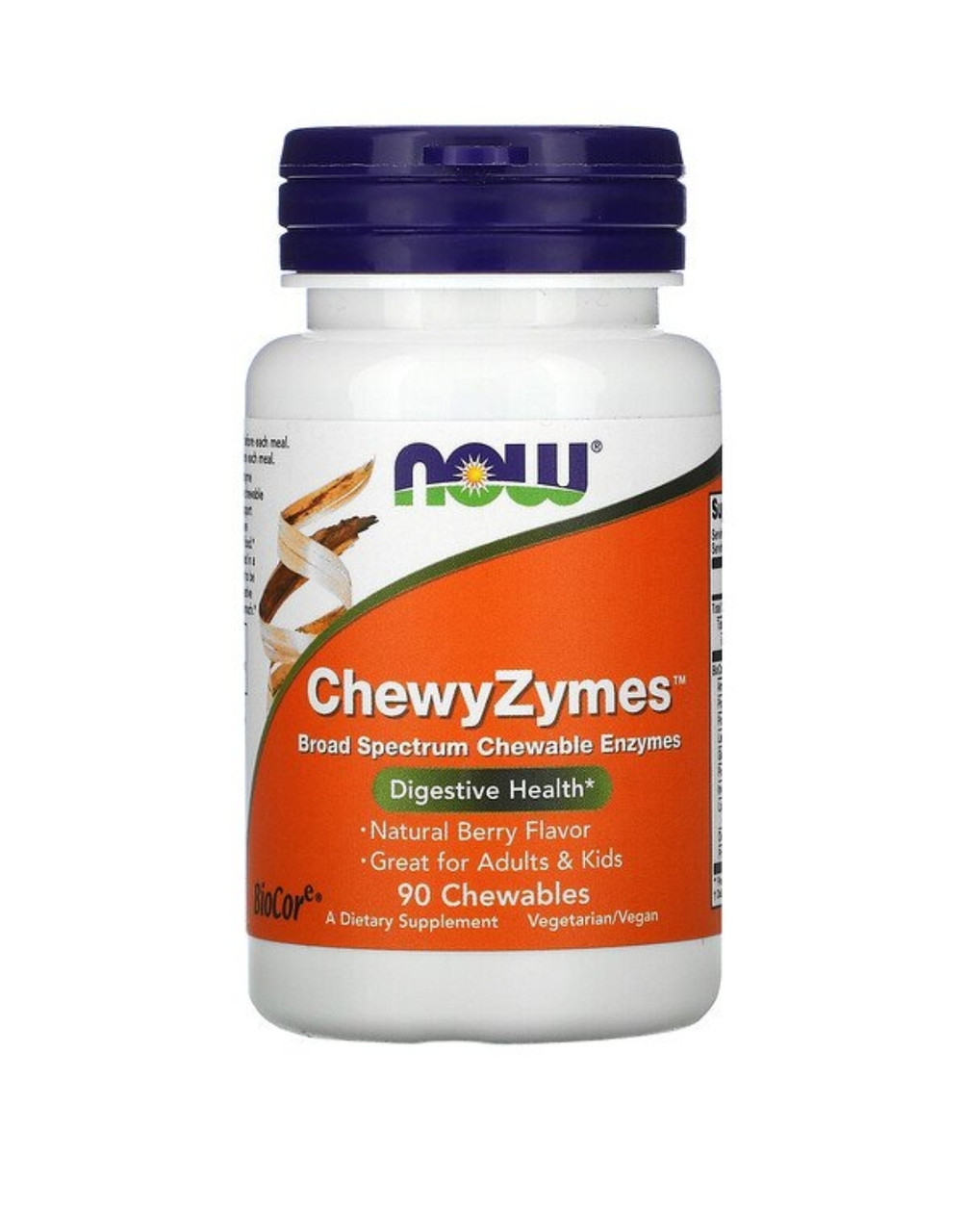 ChewyZymes, натуральный ягодный вкус, 90 жевательных таблеток - фото 1 - id-p102593222