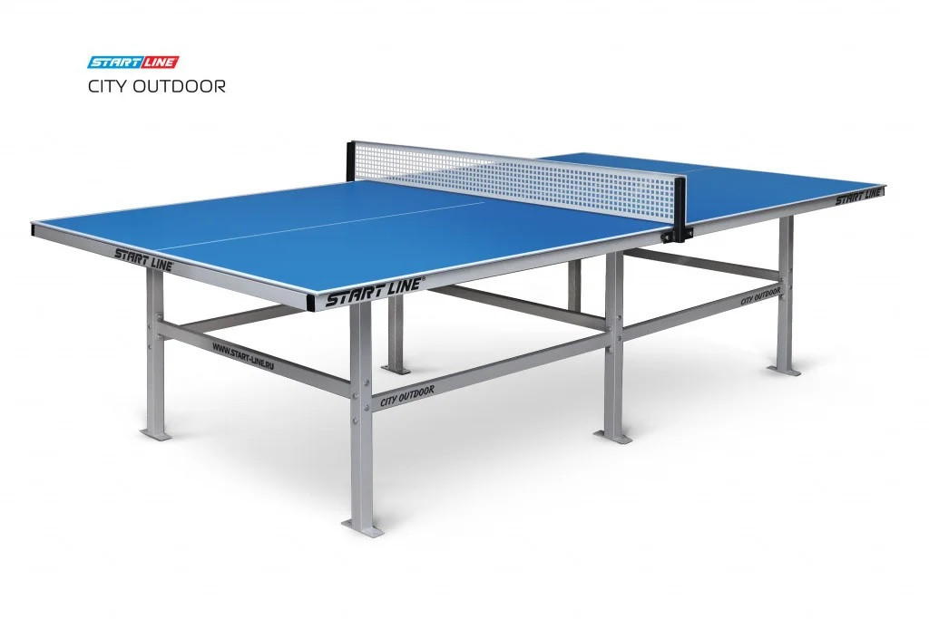 Влагостойкий теннисный стол Start Line City Outdoor Blue - фото 1 - id-p102593382