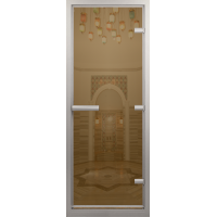 Дверь Турецкая Бронза 0,69x1,89 коробка алюминий - фото 1 - id-p102596340