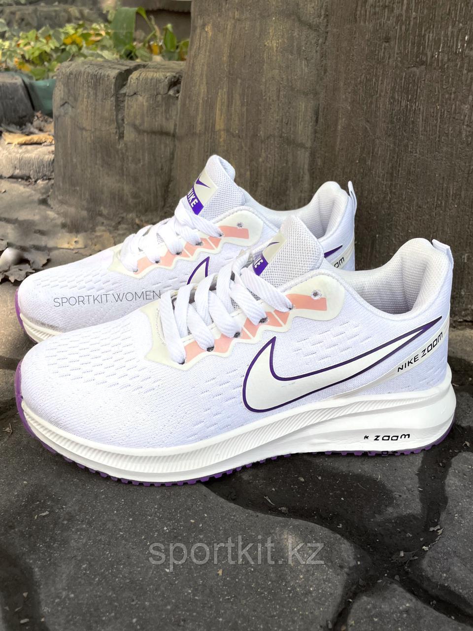 Крос Nike Air Zoom бел фиол (жен) 11121-1 - фото 3 - id-p102597028