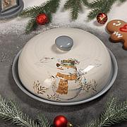 Блинница Доляна «Рождественский снеговик», 23×9,7 см