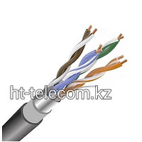 F/UTP (24 AWG), кат.5Е экран, 4 пары, LDPE внеш.черный 305м