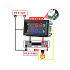 Вольт/Амперметр комб.прибор DC100V/100A, питание DC4,5-30V шунт внешний в комплекте ДШВ 48х29х22мм