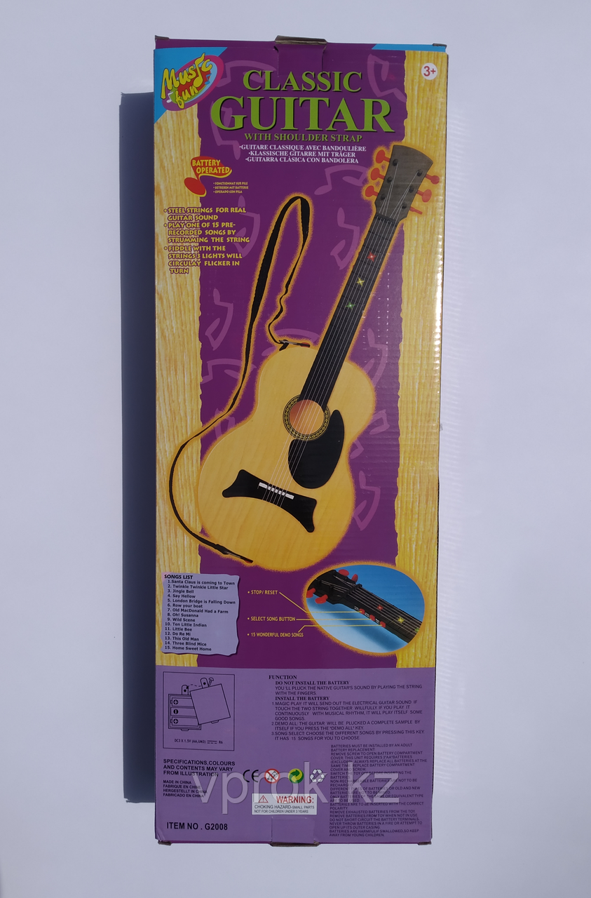 Детская гитара «Classic quitar» со струнами (3 функциональных режима) - фото 4 - id-p102624814