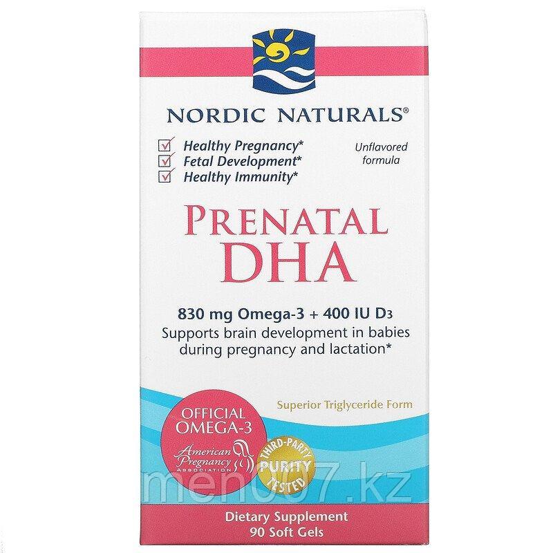 БАД Пренатальный препарат ДГК, для беременных и кормящих (90 капсул) Nordic Naturals