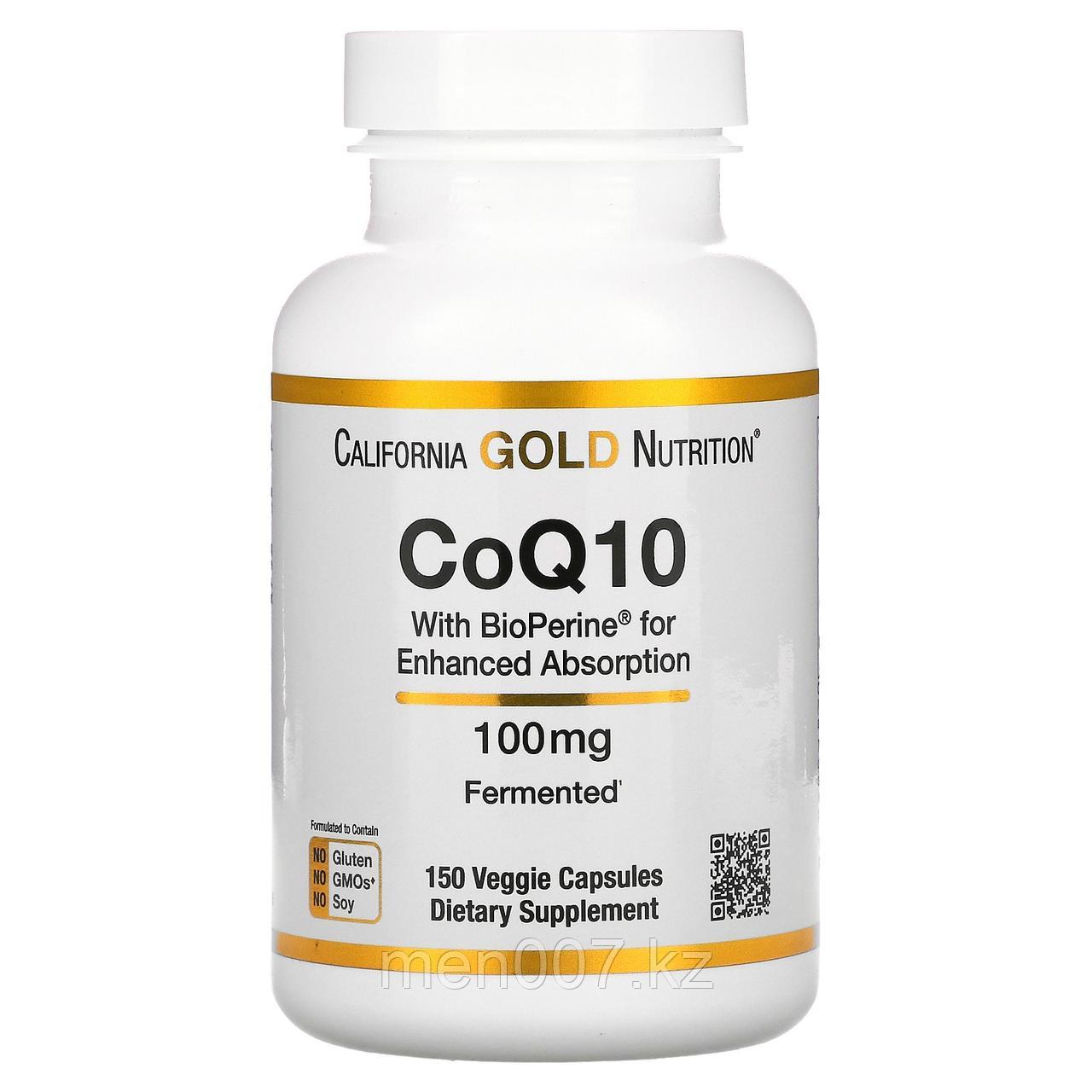 БАД Коэнзим Q10 с экстрактом Bioperine, 100 мг, (150 растительных капсул) CGN, срок до 10/23г. - фото 1 - id-p91227130