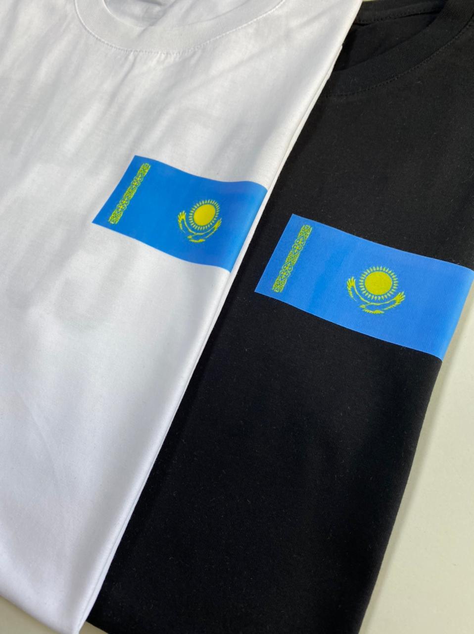 Футболка Classic с флагом Казахстана - фото 2 - id-p102641613