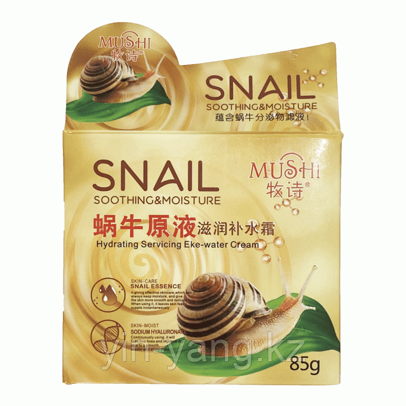 Подтягивающий крем с муцином улитки Snail (MUSHI), 85 г - фото 2 - id-p102677554