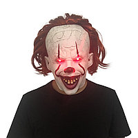 Карнавальная маска Клоун Пеннивайз, резиновая на взрослого