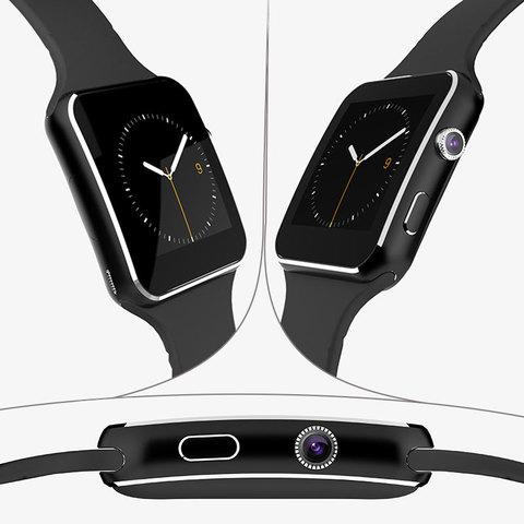 Умные часы Smart Watch с SIM-картой и камерой X6 (Серебряный) - фото 6 - id-p102677965