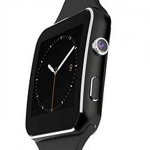 Умные часы Smart Watch с SIM-картой и камерой X6 (Серебряный), фото 3