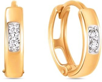 Серьги ЛУКАС фианитовое изящество Лукас E01-Z-59638-Z 1.50 г золото, фианит