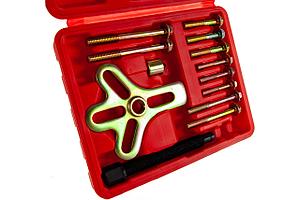 Съемник многофункциональный с болтовыми захватами в наборе, диапазон захватов 30-120 мм, 13 предметов AHBPS13