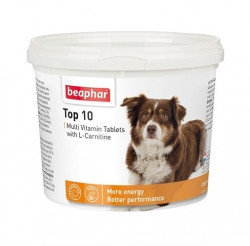 Beaphar Top 10 для собак, 750 таб. |Мультивитаминная добавка с L-карнитином|