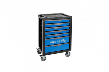 Тележка инструментальная, 7 ящиков набор 304 предмета HOGERT