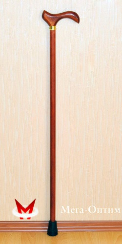 Трость деревянная с пластмассовой ручкой ИПР-850 - фото 1 - id-p94883191