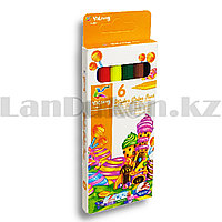 Набор фломастеров YaLong оранжевый 6 цветов 18036-6