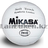 Мяч волейбольный Mikasa белый кожаный