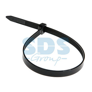 Хомут-стяжка кабельная нейлоновая REXANT 200 x7,6мм, черная, упаковка 100 шт.