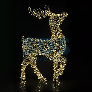 Фигура объемная «Северный олень» 300х200 см, 3000 LED, IP65, цвет свечения теплый белый NEON-NIGHT