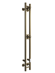 Полотенцесушитель электрический ДВИН X neo 140/10 (1"-1/2 K диммер Состаренная бронза)