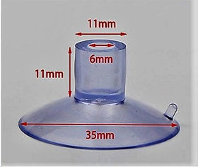 Тік тесігі бар 35 мм силиконды сорғыш