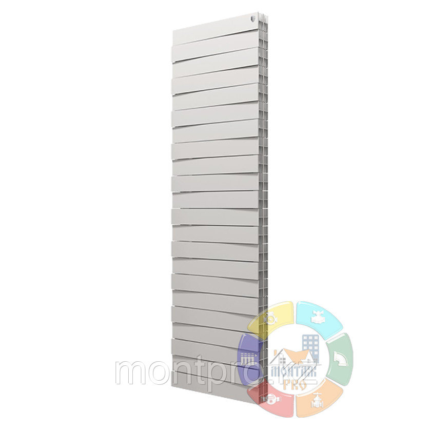 Биметаллический вертикальный радиатор PIANOFORTE TOWER 22 секции (БЕЛЫЙ)