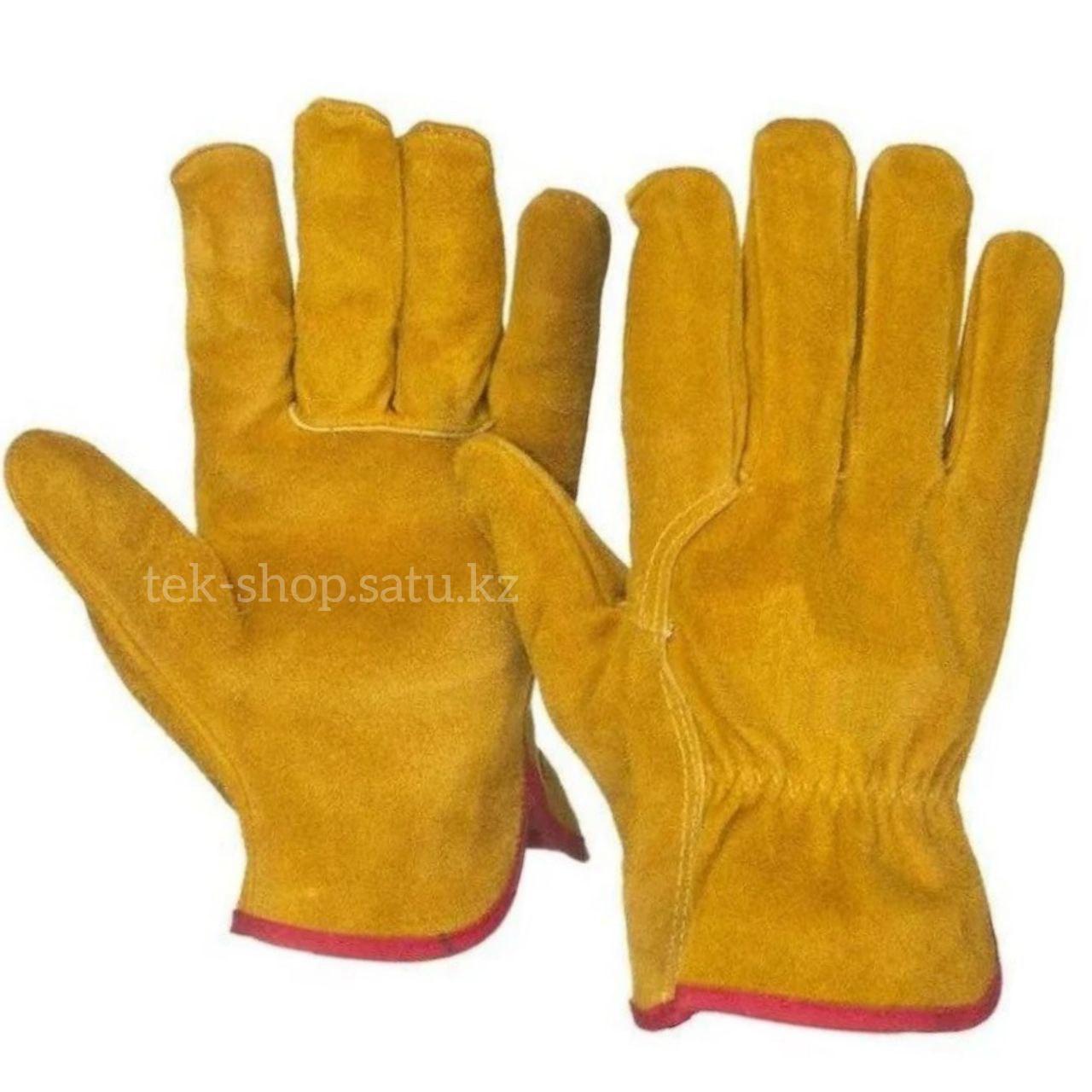 Перчатки спилковые, фото 1