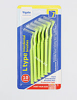 Зубные ершики Yigate S 10 шт 1 мм, Зеленый