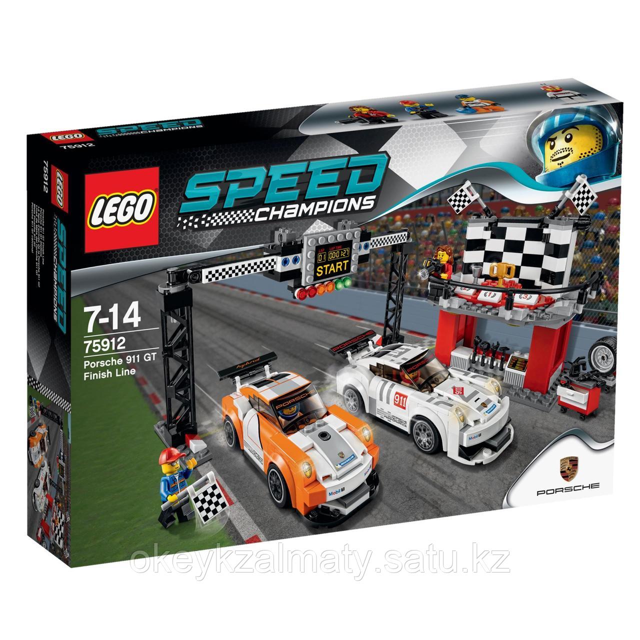 LEGO Speed Champions: Финишная линия гонки Porsche 911 GT 75912
