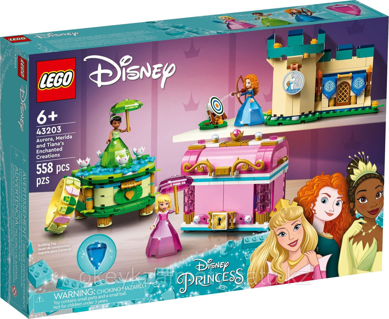 LEGO Disney Princess: Волшебные творения Авроры, Мериды и Тианы 43203