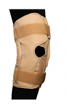 Бандаж на коленный сустав фиксирующий с ребрами жесткости и отверстием разъемный BKFO