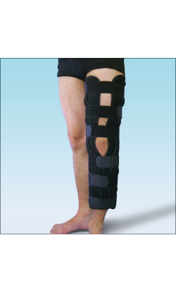 Бандаж на коленный сустав фиксирующий с ребрами жесткости BKFO