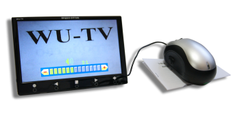 Электронный ручной видеоувеличитель (ЭРВУ) ВИДЕО ОПТИК WU-TV в комплекте с телевизионным дисплеем
