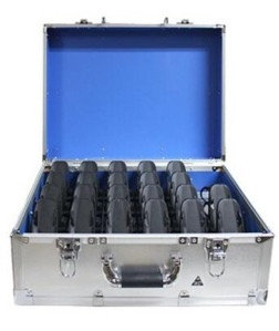 Металлический кейс для подзарядки и загрузки контента в мультимедийные аудиогиды «C7» на 22 слота