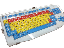 Клавиатура адаптированная беспроводная с большими кнопками и накладкой