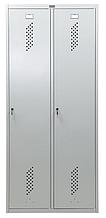 Шкаф для одежды Практик LS 21-60 (S23099521902) 1860x600x500мм 2секц. металл серый/серый