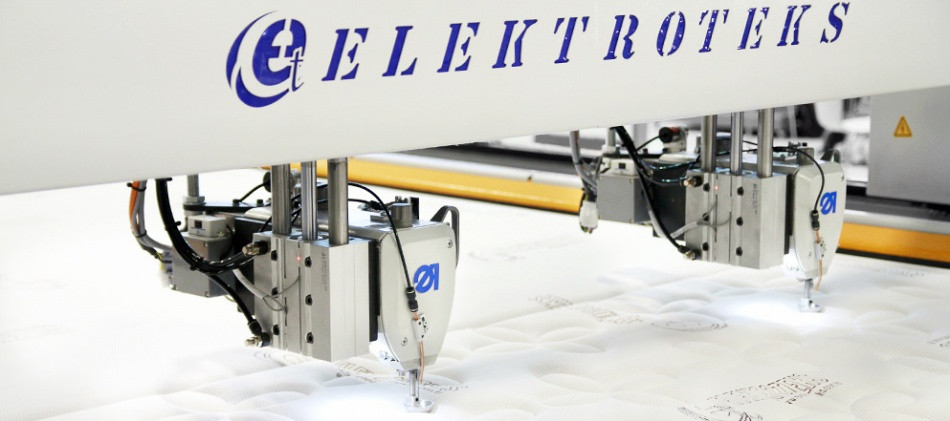 Elektroteks FALCON - Двухголовочный стегальный агрегат для производства матрасов и одеял