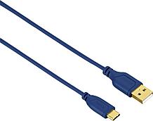 Кабель Hama Flexi-Slim 135785 USB (m)-USB Type-C (m) 0.75м синий