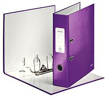 Папка-регистратор Leitz WOW 10050062 A4 80мм фиолетовый металлик