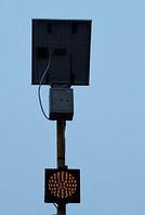 Солнечный односторонний автономный светофор Т7.1 мигающий 200 мм