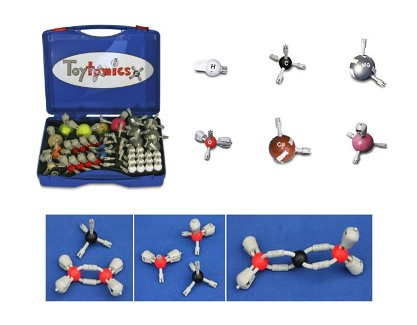 Набор для моделирования молекул (магнитный) (в комплекте молекулы Fe, Zn, Cu), фото 1