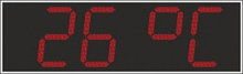 Электронные часы-термометр для улицы (Яркость светодиода 2 кд. - тень, солнце). Высота знака 50 см