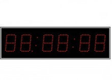 Электронные часы-t-с секундами для улицы (Яркость светодиода 2 кд. - тень, солнце). Высота знака 35 см