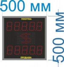 Табло курсов валют №1 на 5 знаков в поле валют