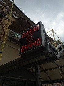 Табло курсов с переменным знаком №1 (одностороннее) на 5 знаков в поле валют