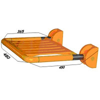 Стульчик для душа YJL-8885 желтый